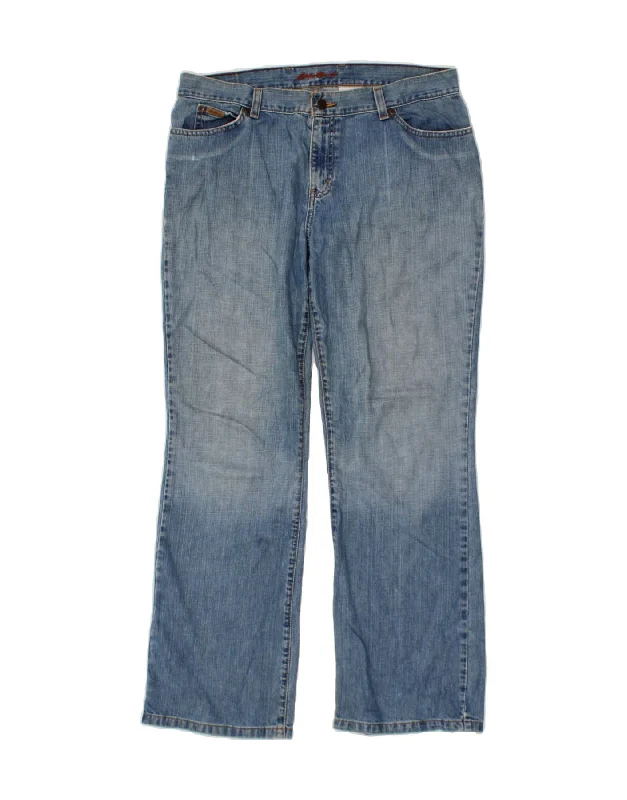EDDIE BAUER Womens Straight Jeans US 14 XL W36 L30 Blue Cotton Fashionable Bootcut Jeans EDDIE BAUER Womens Straight Jeans US 14 XL W36 L30 Blue Cotton Fashionable Bootcut Jeans