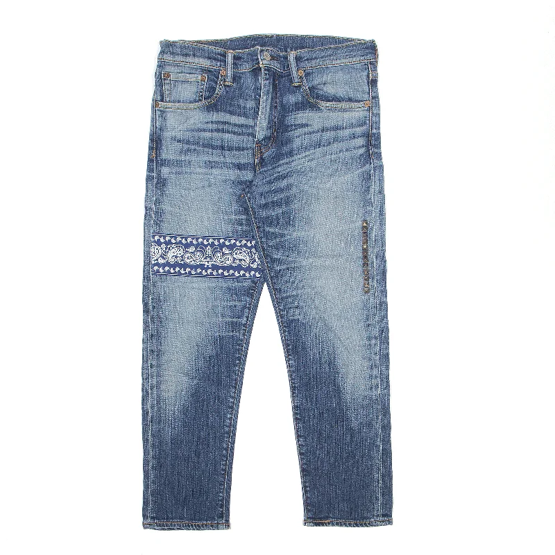 LEVI'S 508 Jeans Embellished Blue Denim Regular Tapered Womens W31 L26 Comfortable Flare Leg Jeans LEVI'S 508 Jeans Embellished Blue Denim Regular Tapered Womens W31 L26 Comfortable Flare Leg Jeans