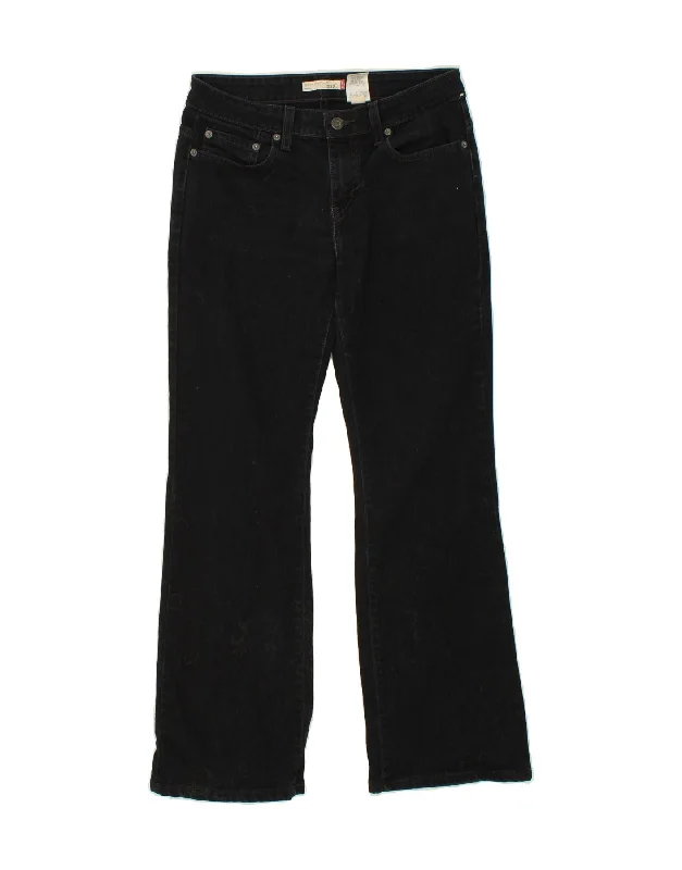 LEVI'S Womens 515 Bootcut Jeans US 8 Medium W29 L29 Navy Blue Cotton Comfortable Drawstring Waist Jeans LEVI'S Womens 515 Bootcut Jeans US 8 Medium W29 L29 Navy Blue Cotton Comfortable Drawstring Waist Jeans