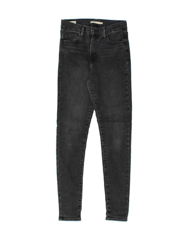 LEVI'S Womens 720 High Rise Skinny Jeans W28 L31 Grey Cotton Casual Wide-Legged Denim Jeans LEVI'S Womens 720 High Rise Skinny Jeans W28 L31 Grey Cotton Casual Wide-Legged Denim Jeans