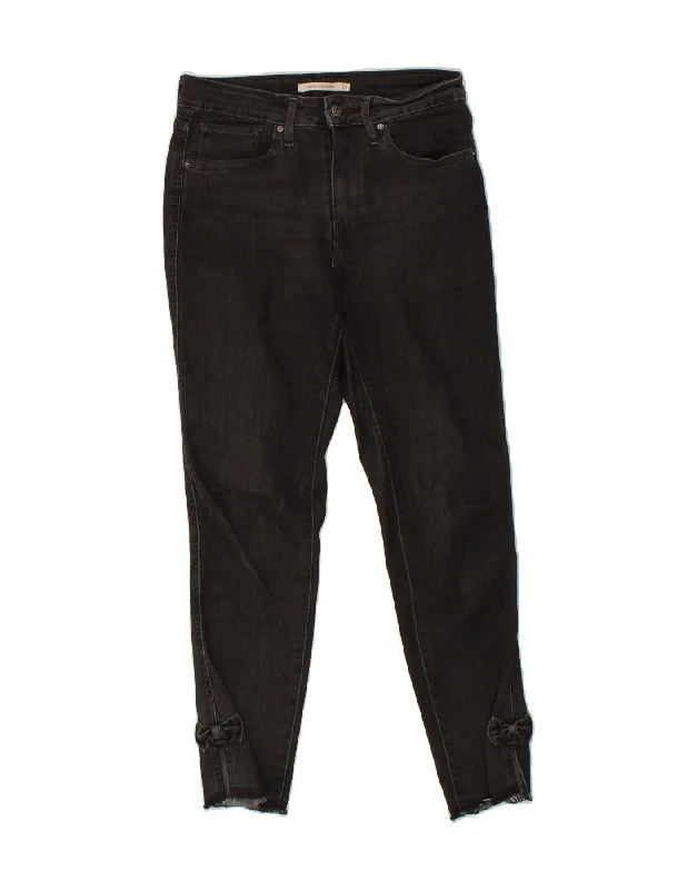 LEVI'S Womens 721 High Rise Skinny Jeans W27 L26 Black Cotton Classic Black Denim Jeans LEVI'S Womens 721 High Rise Skinny Jeans W27 L26 Black Cotton Classic Black Denim Jeans