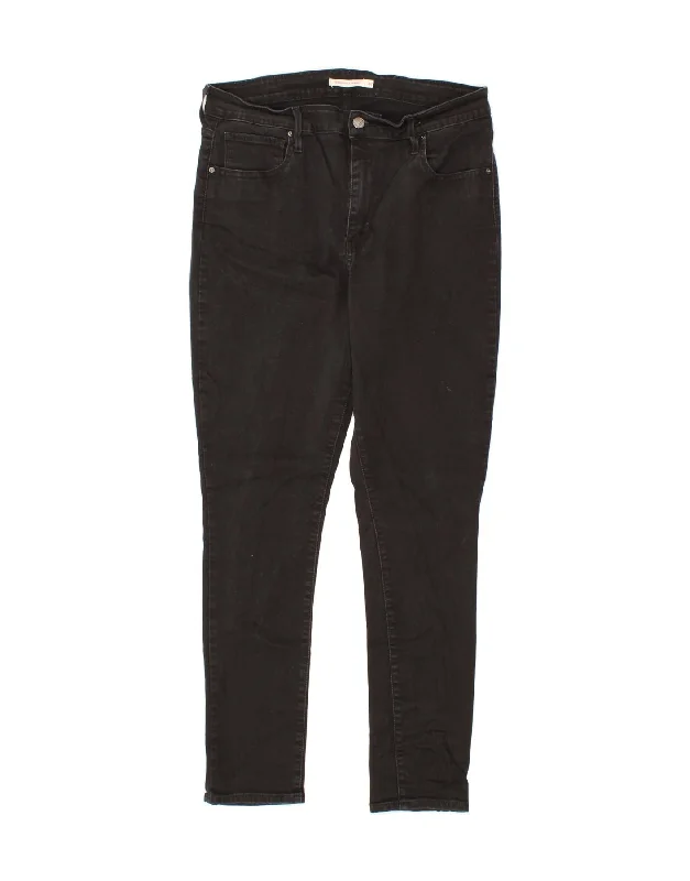 LEVI'S Womens 721 High Rise Skinny Jeans W32 L28 Black Cotton Fashionable Bootcut Jeans LEVI'S Womens 721 High Rise Skinny Jeans W32 L28 Black Cotton Fashionable Bootcut Jeans