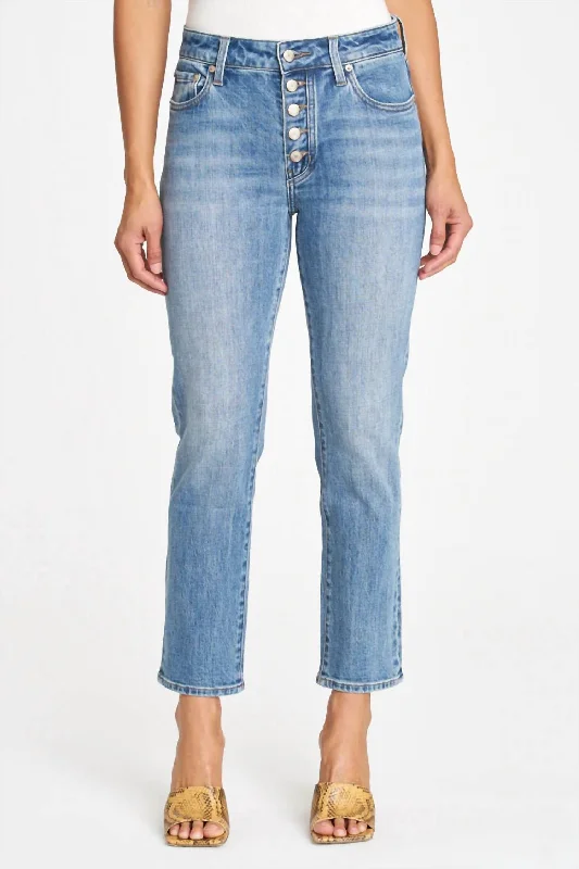 Monroe High Rise Cigarette Jean In Ladera Fashionable Mom Jeans