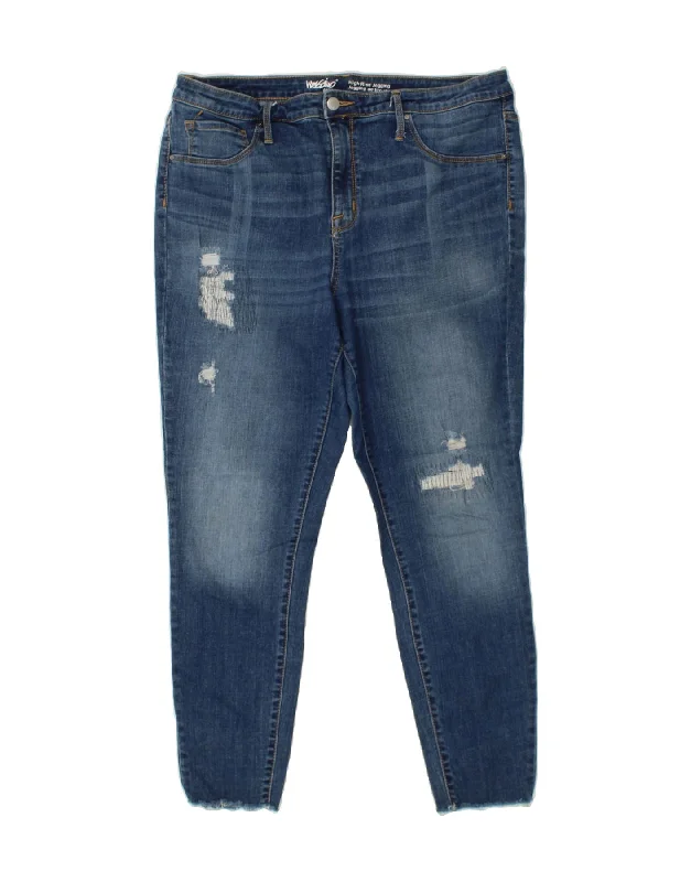 MOSSIMO Womens Distressed High Rise Jegging Jeans US 16 XL W33 L26 Blue Trendy Skinny High-Waist Jeans MOSSIMO Womens Distressed High Rise Jegging Jeans US 16 XL W33 L26 Blue Trendy Skinny High-Waist Jeans