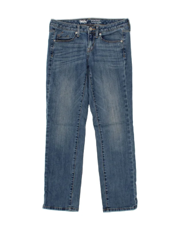 MOSSIMO Womens Mid Rise Straight Jeans US 0 XS W25 L28 Blue Cotton Comfortable Jogger Style Jeans MOSSIMO Womens Mid Rise Straight Jeans US 0 XS W25 L28 Blue Cotton Comfortable Jogger Style Jeans