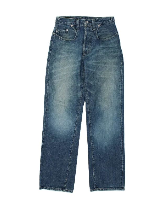 PEPE JEANS Womens High Rise Straight Jeans W26 L33 Blue Cotton Trendy Colored Denim Jeans PEPE JEANS Womens High Rise Straight Jeans W26 L33 Blue Cotton Trendy Colored Denim Jeans
