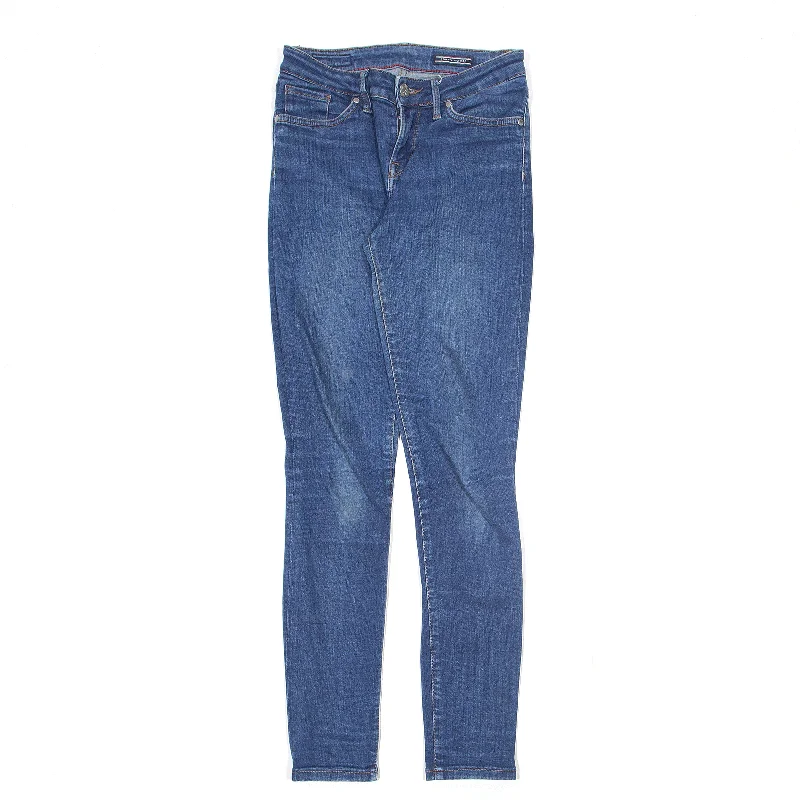 TOMMY HILFIGER Jeans Blue Denim Regular Skinny Stone Wash Womens W27 L30 Comfortable Zip-Fly Denim Jeans TOMMY HILFIGER Jeans Blue Denim Regular Skinny Stone Wash Womens W27 L30 Comfortable Zip-Fly Denim Jeans