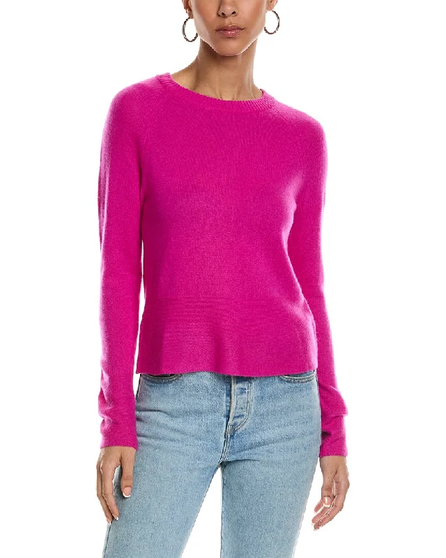 Brodie Cashmere Paloma Cashmere Sweater Mesh Blend Leather Blend Suede Blend
